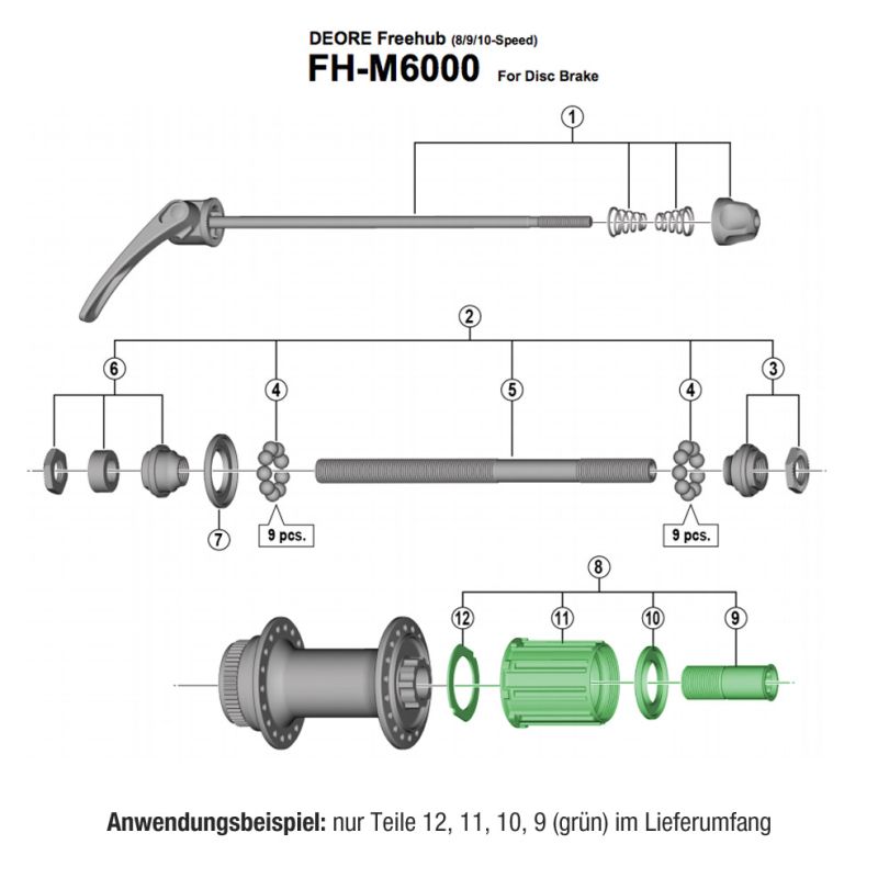 Shimano Freilaufk Rper F R Deore Fh M Fh M Fh M Bis